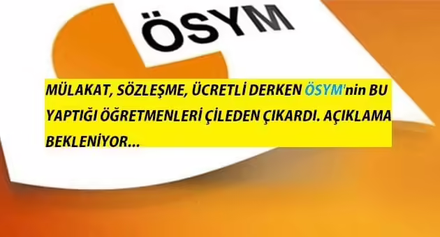 Yeni güncellemeyle ÖSYM’nin branş sıralamalarını 3 ay sonra değiştirdiği iddiası adeta