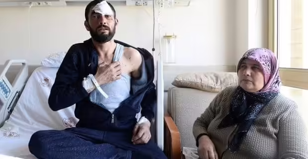 Uşakta bir vatandaş taşınabilir güç kaynağının patlaması sonucunda vücuduna saplanan