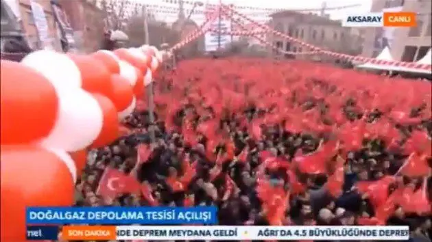 Doğalgaz depolama tesisi açılışı için Aksaray’da bulunan Başbakan Binali Yıldırım