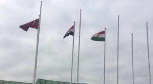 İstanbul Atatürk Havalimanı’nda ilk kez Kürdistan Bayrağı göndere çekildi. Irak