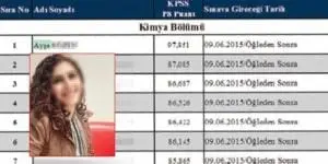 2015 yılında A. S. Adlı Sağlık Bakanlığında uzman yardımcısı olarak